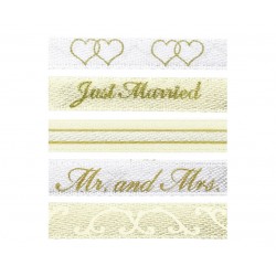 God Banda Decorativa Wedding Ribbons, 180cm, 5/set W0379-5