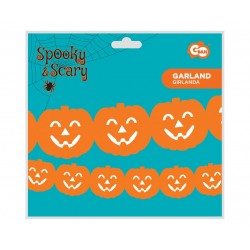 God Ghirlanda Din Hartie Pumpkin, Orange, 300cm Pf-gppd