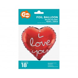 God Balon Folie Aluminiu 'i Love You' 36cm Fg-s36iln