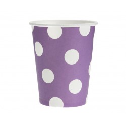 God Pahare Carton Polka Dots, Purple, 270ml, 6/set Pf-kgla