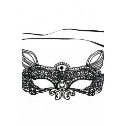 God Masca Cat Lace Mask Black 11.5 X 19.5cm Maako-ch