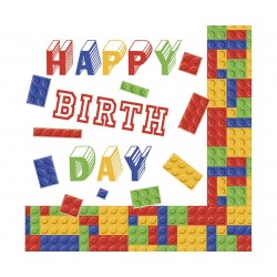 God Servetele 33*33cm 20/set Building Blocks Birthday Sd_og_028201