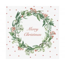 God Servetele 33*33cm 20/set Merry Christmas With Wreath Sd_gw_021201