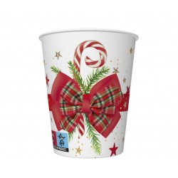 God Pahare Carton Checked Bow With Candy Cane, 250ml, 8/set Kd01_gw_022001