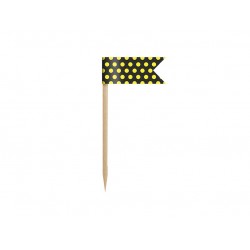 Pd Decoratiuni Pentru Briose Mini Flags, Bee, Mix, 7cm 6/set Fpm3