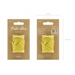 Pd Panglica Plastic Ribbon, Gold, 5mm/10m Prb5-10-019