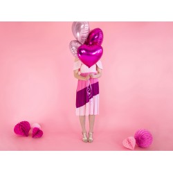 Pd Balon Folie Aluminiu Heart, 45cm, Dark Pink Fb9m-006