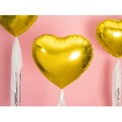 Pd Balon Folie Aluminiu Heart, 45cm, Gold Fb9m-019