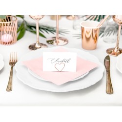 Pd Suport Numere Masa, Place Card Holders Hearts, Rose Gold, 2.5 Cm 10/set Pch1-019r