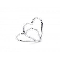 Pd Suport Numere Masa, Place Card Holders Hearts, Silver, 2.5 Cm 10/set Pch1-018