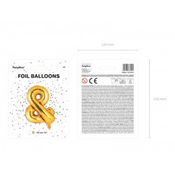 Pd Balon Folie Aluminiu &, 35cm, Gold Fb11m-019