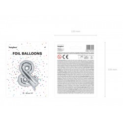 Pd Balon Folie Aluminiu &, 35cm, Silver Fb11m-018