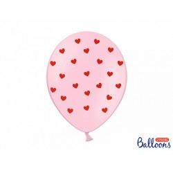 Pd Baloane Balloons 30cm, Hearts, Pastel Baby Pink, 6/set Sb14p-278-081j-6