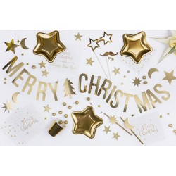 Pd Banner Merry Christmas, Gold, 10.5x150cm Grl53-019m