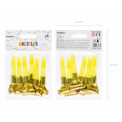 Pd Fluiere, Whistles, Gold 6/set Gwi6-019