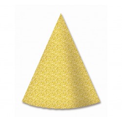 God Coif Din Carton Paper Hats, Gold, 16.5cm, 4/set Pf-cpzl4