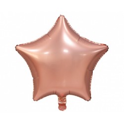 God Balon Folie Aluminiu Star, 44cm, Mat Rose Gold Bg-hmrz