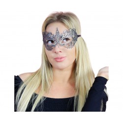 God Masca Lace Mask, Silver Magic 7.5 X 20cm Masm-yh