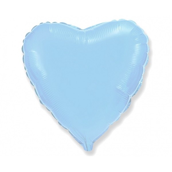 God Balon Folie Aluminiu Heart, 23cm, Light Blue 202500ab