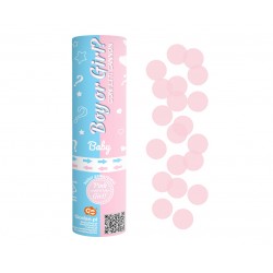 God Confetti Cannon Boy Or Girl, Light Pink Paper Circles, 15cm Jc-kpgr15