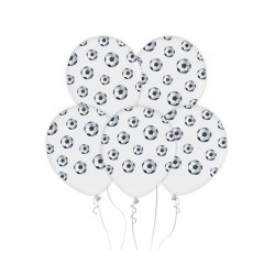 God Baloane Latex Balloons Football, 30cm, 5/set Gz-pin5