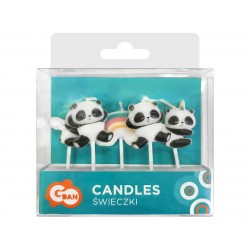 God Lumanari Tort Pick Candles Panda, 7cm, 5/set Sf-sppa