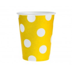 God Pahare Carton Polka Dots, Yellow, 270 Ml / 6 Pcs Pf-kgzo