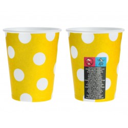 God Pahare Carton Polka Dots, Yellow, 270 Ml / 6 Pcs Pf-kgzo