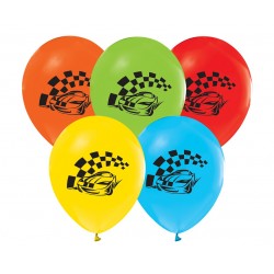 God Baloane Latex Racing Car Balloons, 30cm, 5/set Gz-smw5