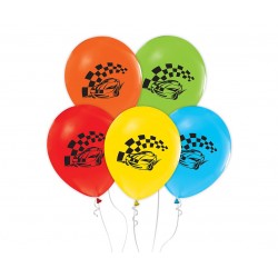 God Baloane Latex Racing Car Balloons, 30cm, 5/set Gz-smw5