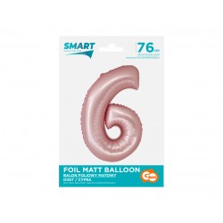 God Balon Folie Aluminiu Smart 6 Mat Light Pink 76cm Ch-sjr6