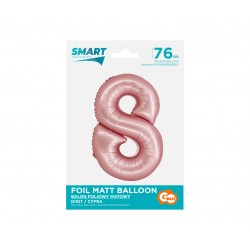 God Balon Folie Aluminiu Smart 8 Mat Light Pink 76cm Ch-sjr8
