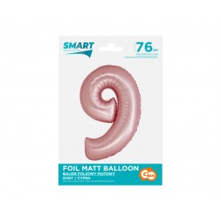 God Balon Folie Aluminiu Smart 9 Mat Light Pink 76cm Ch-sjr9