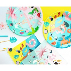 God Farfurii Carton Summer Collection - Let's Party, Surfing, 18cm 6/set Pg-tps6