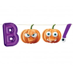 God Ghirlanda Din Hartie Boo, Purple, Orange, 150cm Rv-gpbo