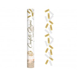 God Confetti Confetti Cannon B&c, Gold And White Stripes, 40cm Kp-zbpp