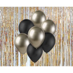 God Baloane Balloon Bouquet B&c, Prosseco-black, 30cm, 7/set Bb-prc7