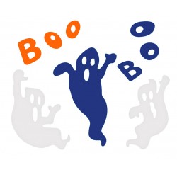 God Sticker Cu Gel Ghosts - Boo, 20*20cm Pf-nzdb