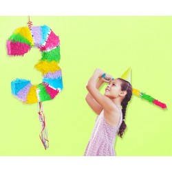 God Pinata Party Cifra 3 50*35*7.5cm Pastel Wm-pcp3