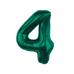 God Balon Folie Aluminiu Number 4, Bottle Green, 85cm Ch-b8b4