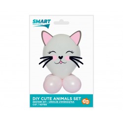 God Set Balon Smart Cute Animals - Cat, 13-30cm, 7pcs Gz-uzko