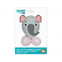 God Set Balon Smart Cute Animals - Elephant, 13-30cm, 7pcs Gz-uzsl