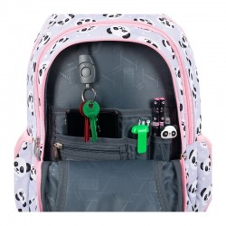 Ma Rucsac Scolar St.right 3 Compartimente Grey Panda Bp-26 655272