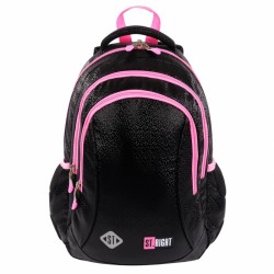 Ma Rucsac Scolar St.right 3 Compartimente Black Glitter Bp-26 665356