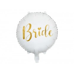 Pd Balon Folie Aluminiu Bride, 45cm, White Fb138