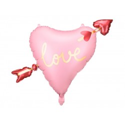 Pd Balon Folie Aluminiu Heart With Arrow, 66x48cm, Mix Fb172