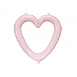 Pd Balon Folie Aluminiu Heart Frame, 86x83.5cm, Light Pink Fb207p-081j