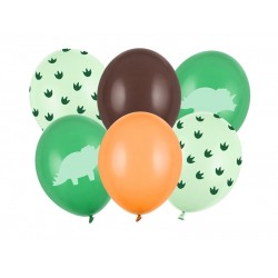 Pd Baloane Balloons 30cm, Dinosaur, Mix, 6/set Sb14p-335-000-6