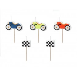 Pd Lumanari Tort Racing Cars, 2-3cm, Mix 5/set Scs-18