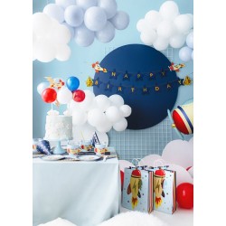 Pd Decoratiuni Pentru Tort Balloon Cake Topper Plane, Mix, 29cm Kbt1